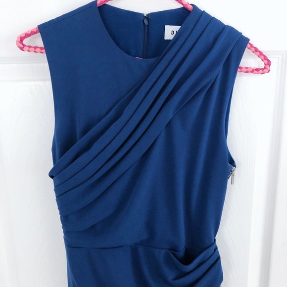 NWT Draped Sleeveless Midi Dress by DKNY - Picture 3 of 6